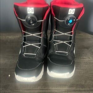 DC Kids Black and Red Rain & Snow Boots